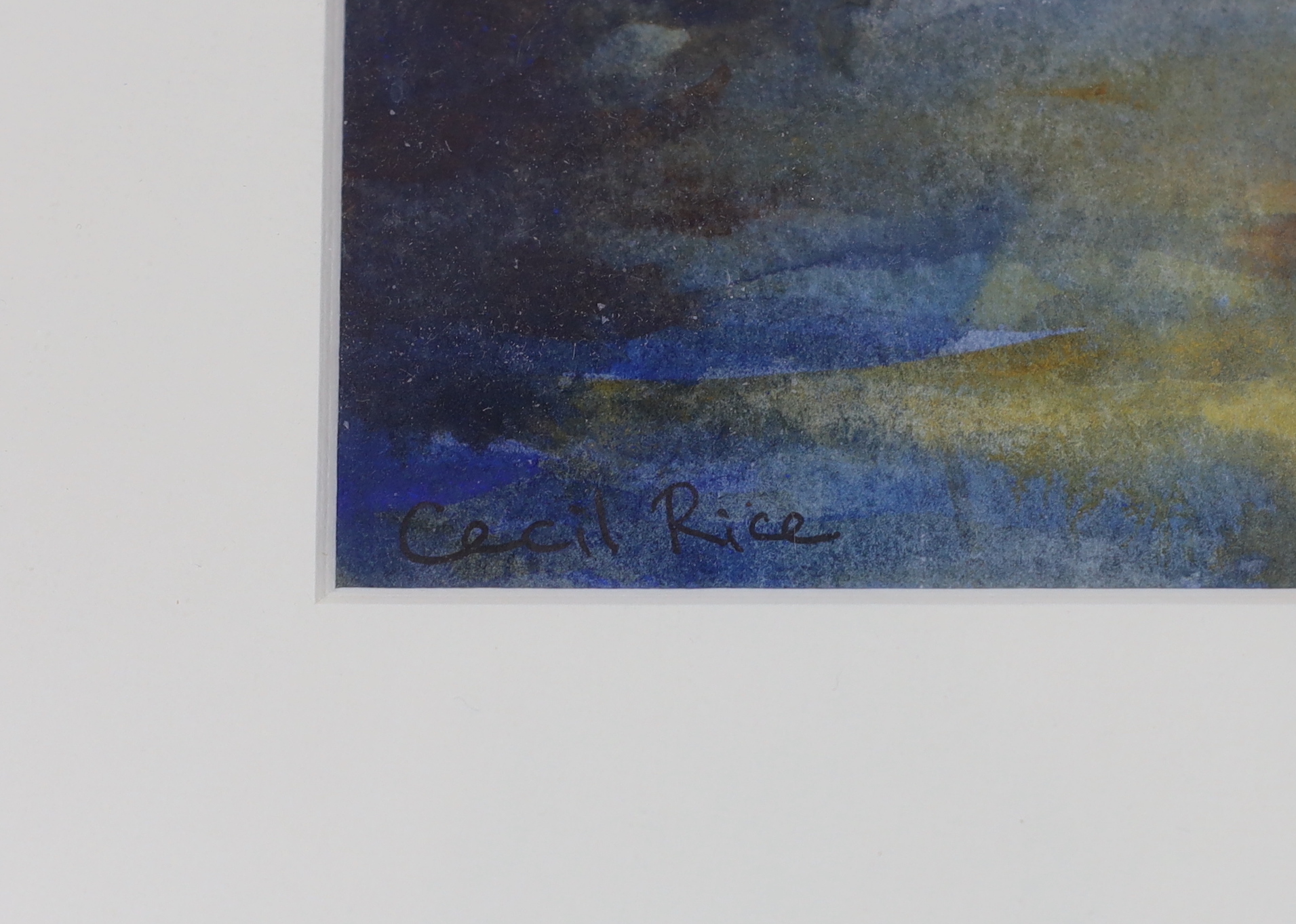 Cecil Rice (British, b.1961), watercolour, Venetian canal, signed, 33 x 23cm